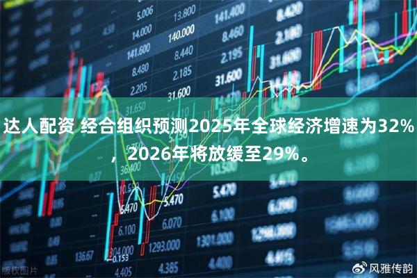 达人配资 经合组织预测2025年全球经济增速为32%，2026年将放缓至29%。